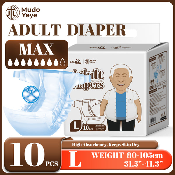 Adult Incontinence Diapers – High Absorption, Leak Protection, L/XL Size