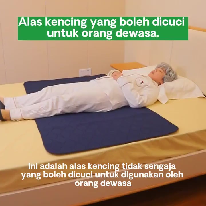 Pelapik Tilam Kalis Air Kencing Mattress Protector Waterproof Incontinence Pad Washable Underpad
