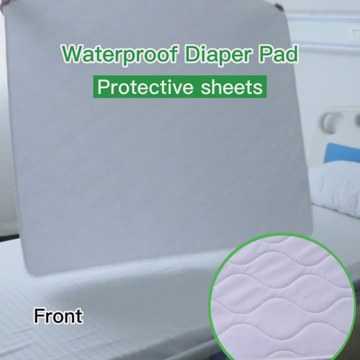 Alas Tilam Dewasa Untuk Inkontinens Putih Boleh Basuh Kalis Air Reusable Waterproof Mattress Protector