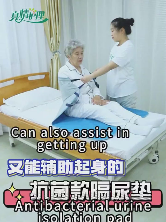 Premium Washable Incopad with 6 Lifting Handles Super Absorbent Waterproof Reusable Bed Pad for Bedridden Elderly Transf